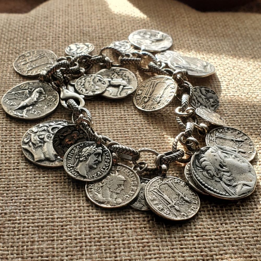 Silpada Roman coin bracelet